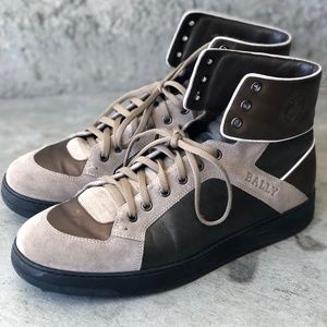 Bally Milsey Calf Leather Hi Top Sneaker Mens